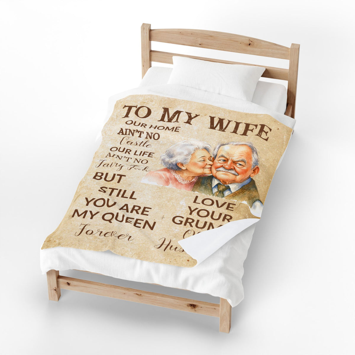 Grumpy Old Husband Blanket