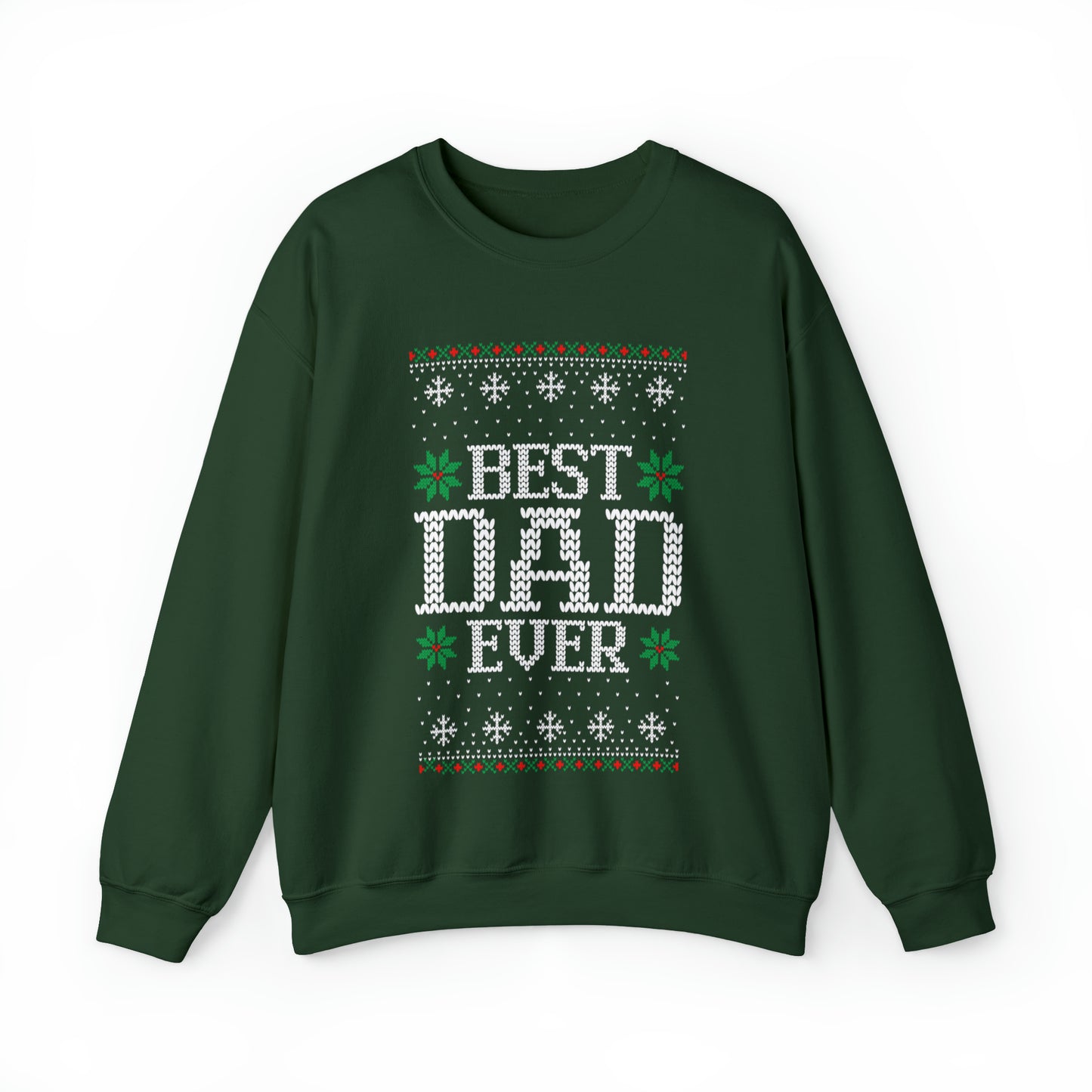 Best Dad Ever Christmas Ugly Sweater Sweatshirt
