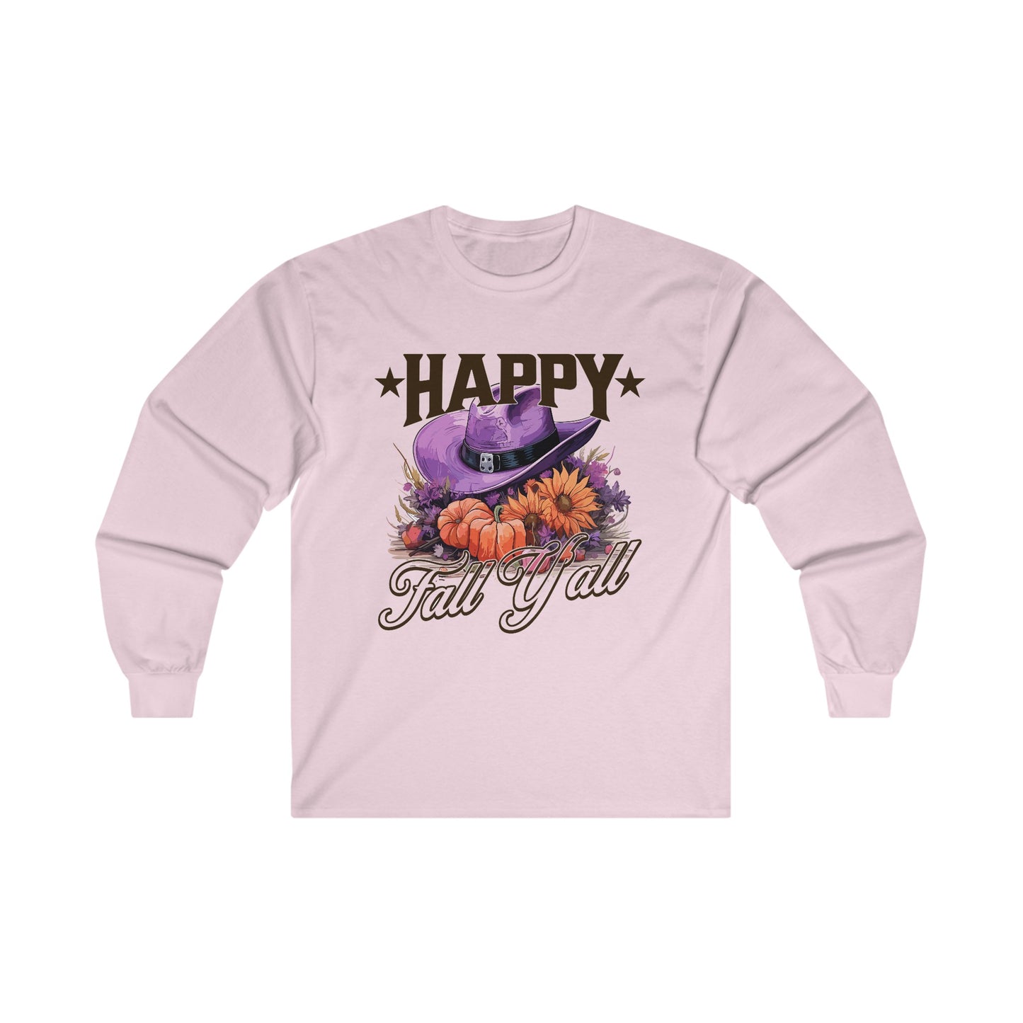 Happy Fall Y'All Halloween Long Sleeve Tee