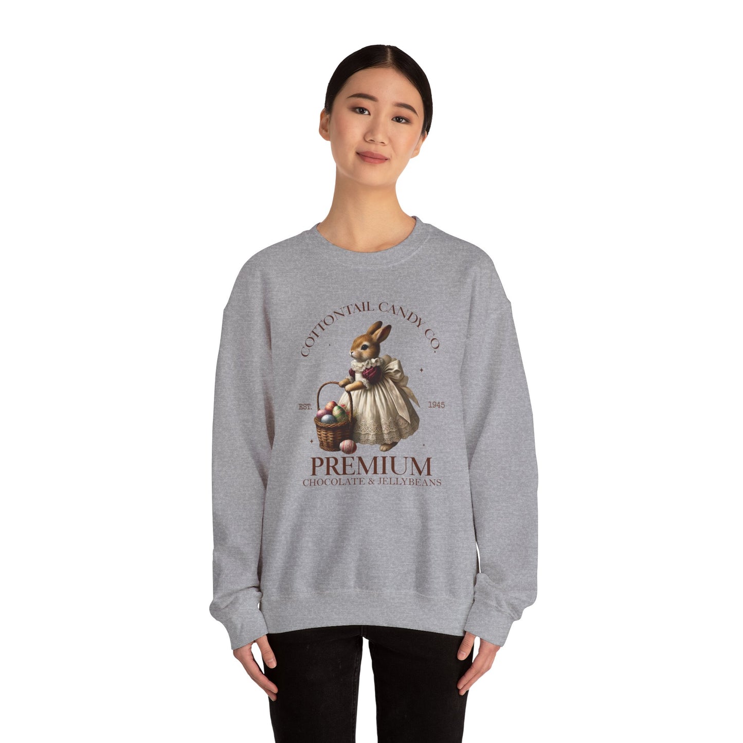 Easter Rabbit Sweatshirt Cottontail Candy Company Shirt Chocolate