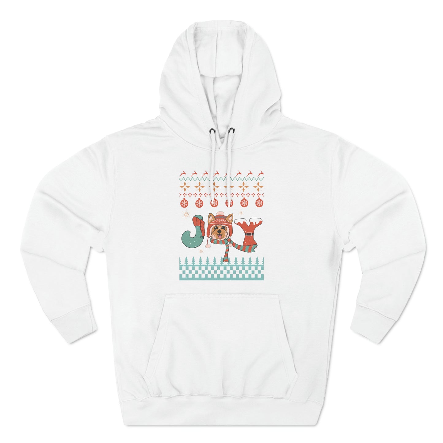 Joy Yorkshire Terrier Yorkie Dog Christmas Ugly Sweater Pullover Hoodie