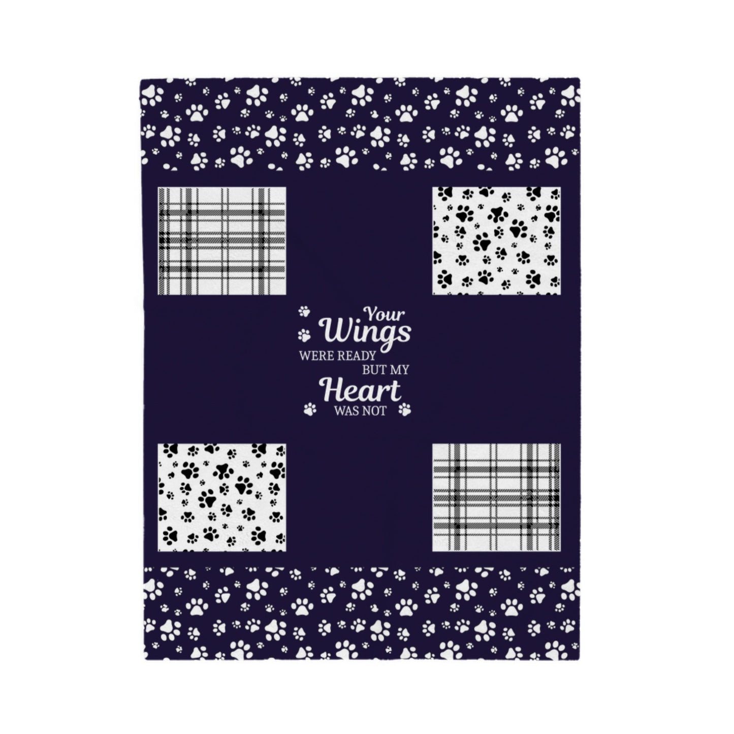 Custom Photo Blanket - Personalized Pet memorial Sympathy Gifts for Dog, Cats, Loss of Dog, You Were My Favorite Hello and My Hardest Goodbye Velveteen Plush Blanket