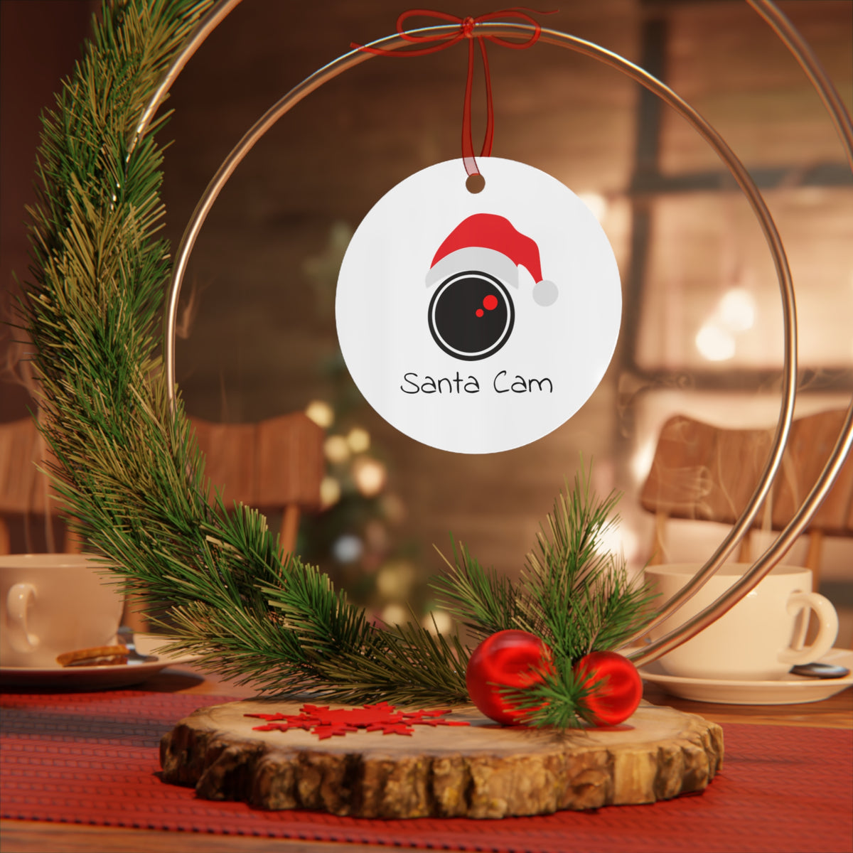 Santa Cam Camera Ornament