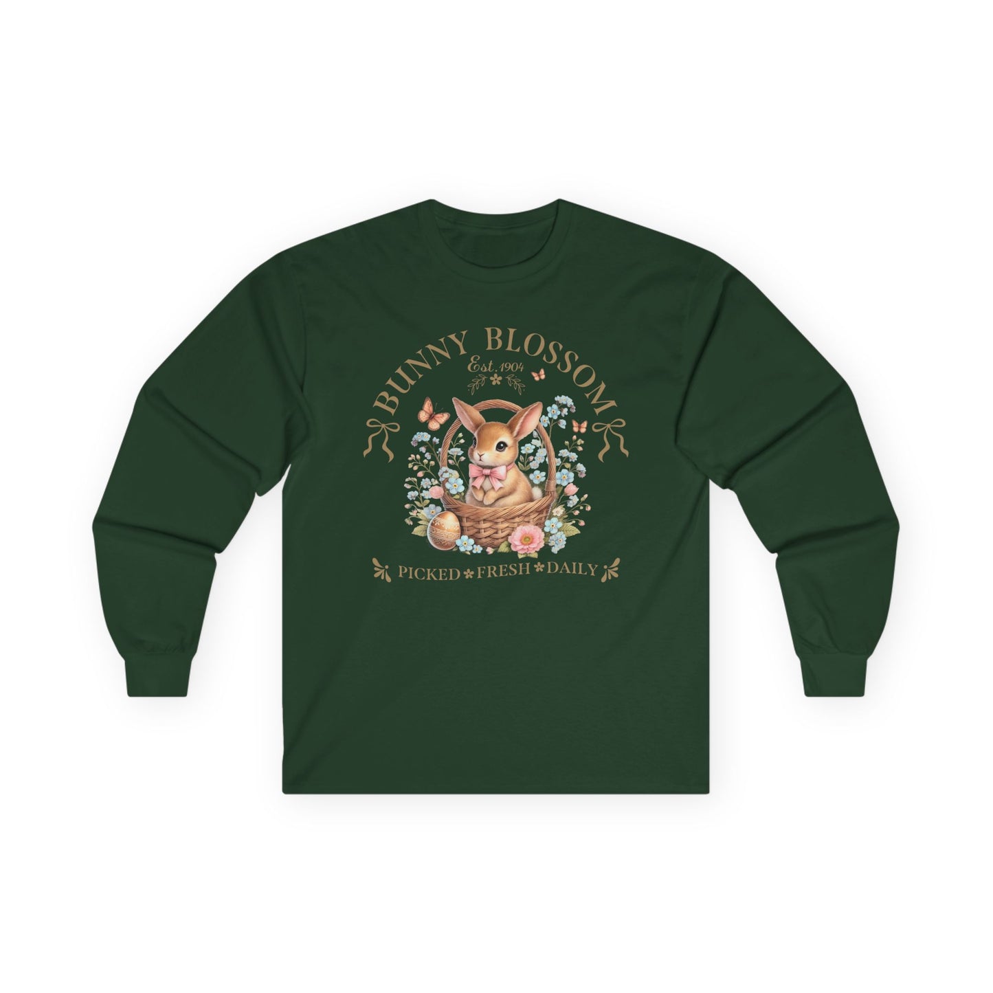 Easter Bunny Blossom Picked Fresh Daily Long Sleeve T-Shirt