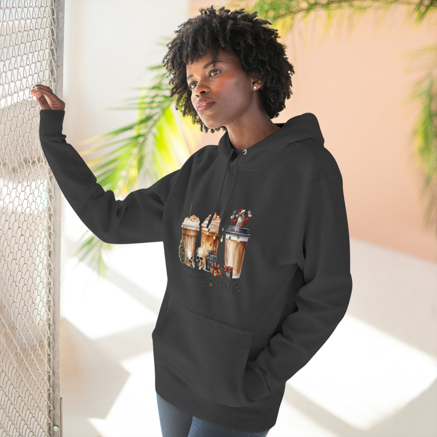 Skeleton Latte Christmas Pullover Hoodie