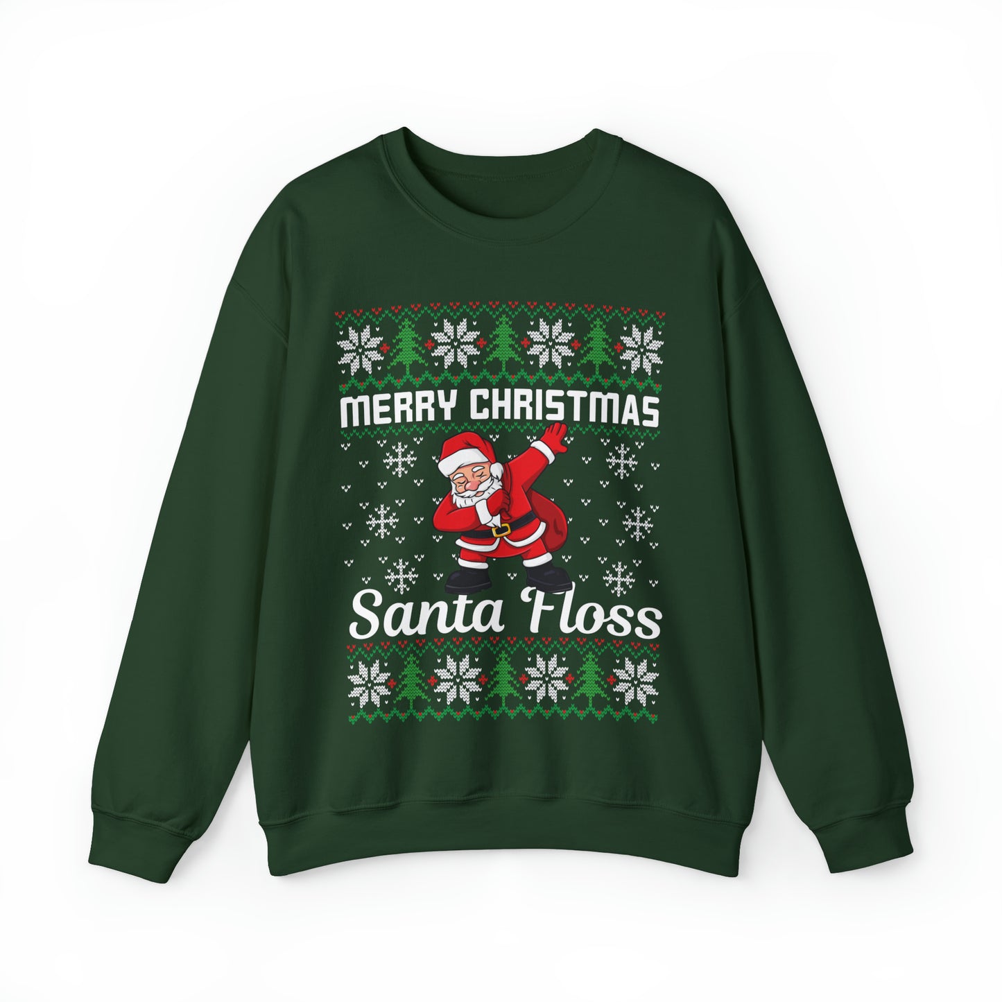 Merry Christmas Santa Floss Ugly Sweater Sweatshirt