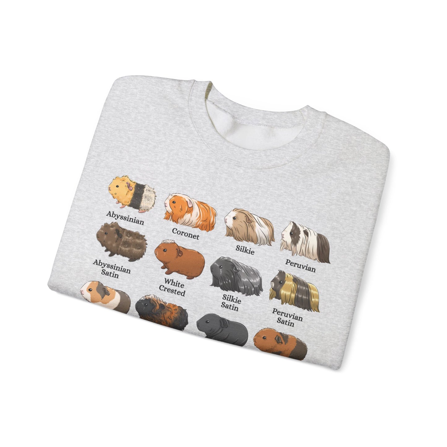 Guinea Pig Breed Chart Sweatshirt
