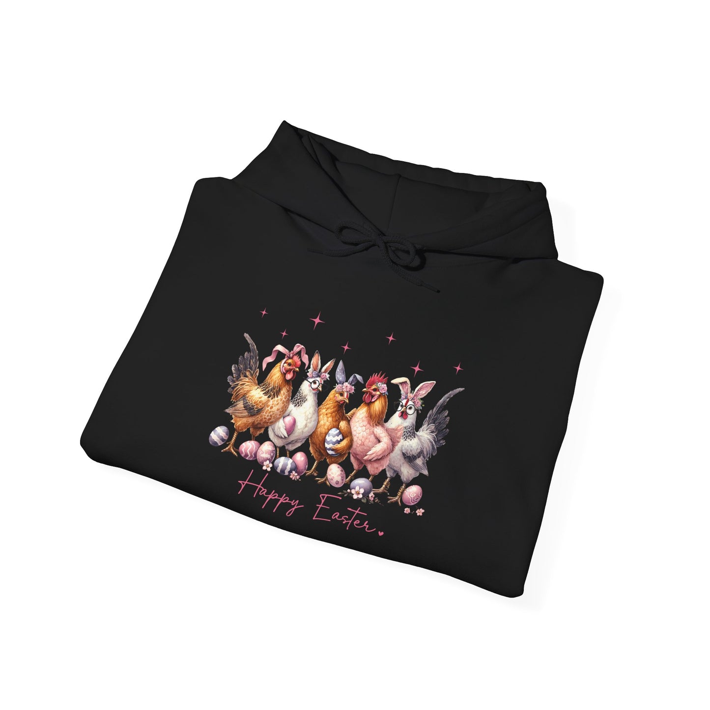 Happy Easter Chickens Pullover Hoodie