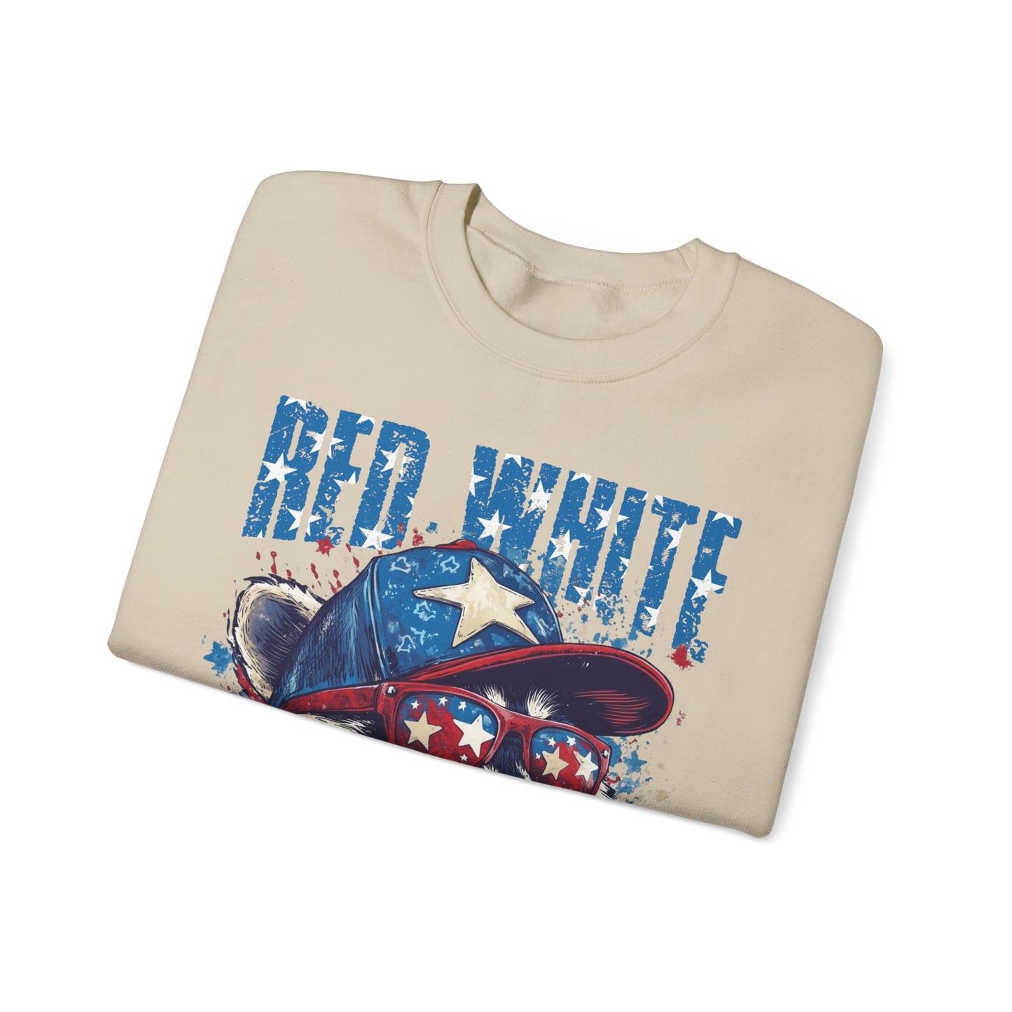 Red White And Feral Sweatshirt