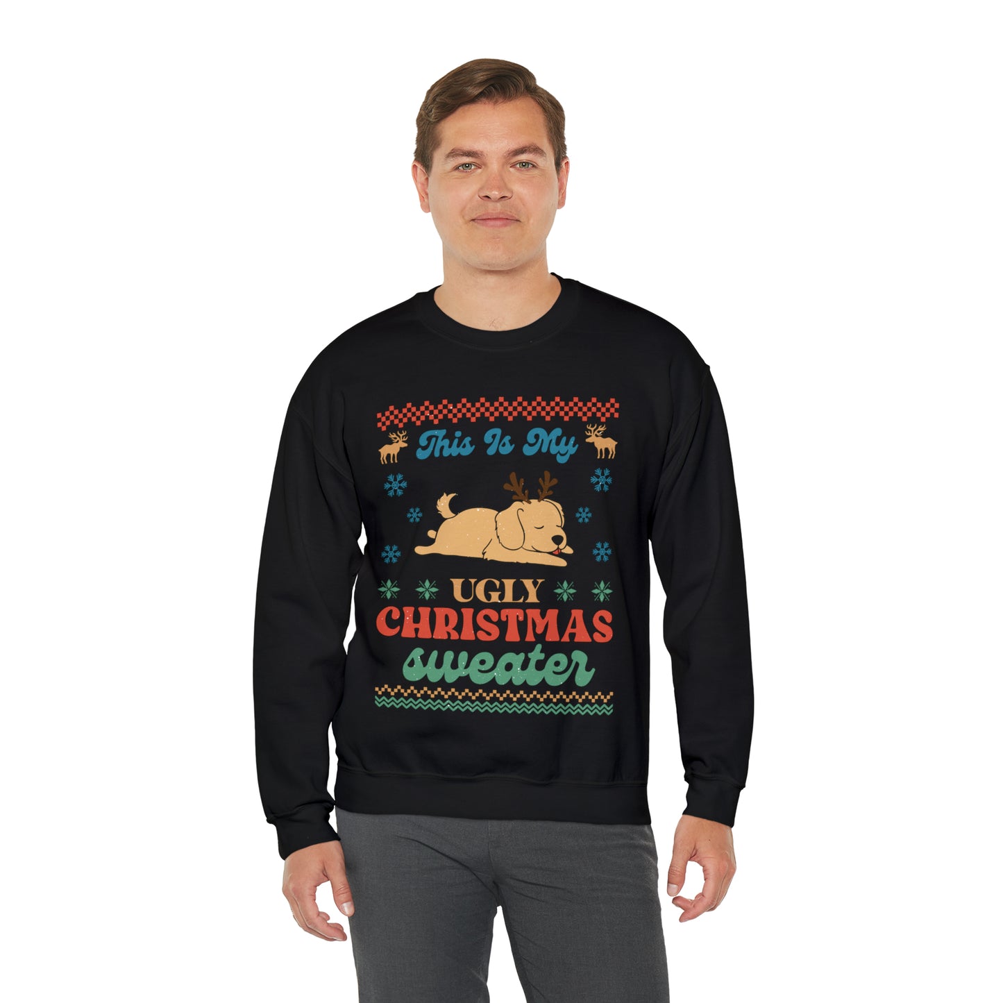 Golden Retriever This is My Ugly Christmas Sweater Sweatshirt