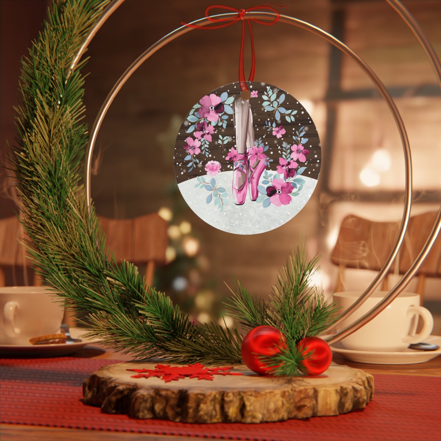 Pink Ballerina Dance Ornament