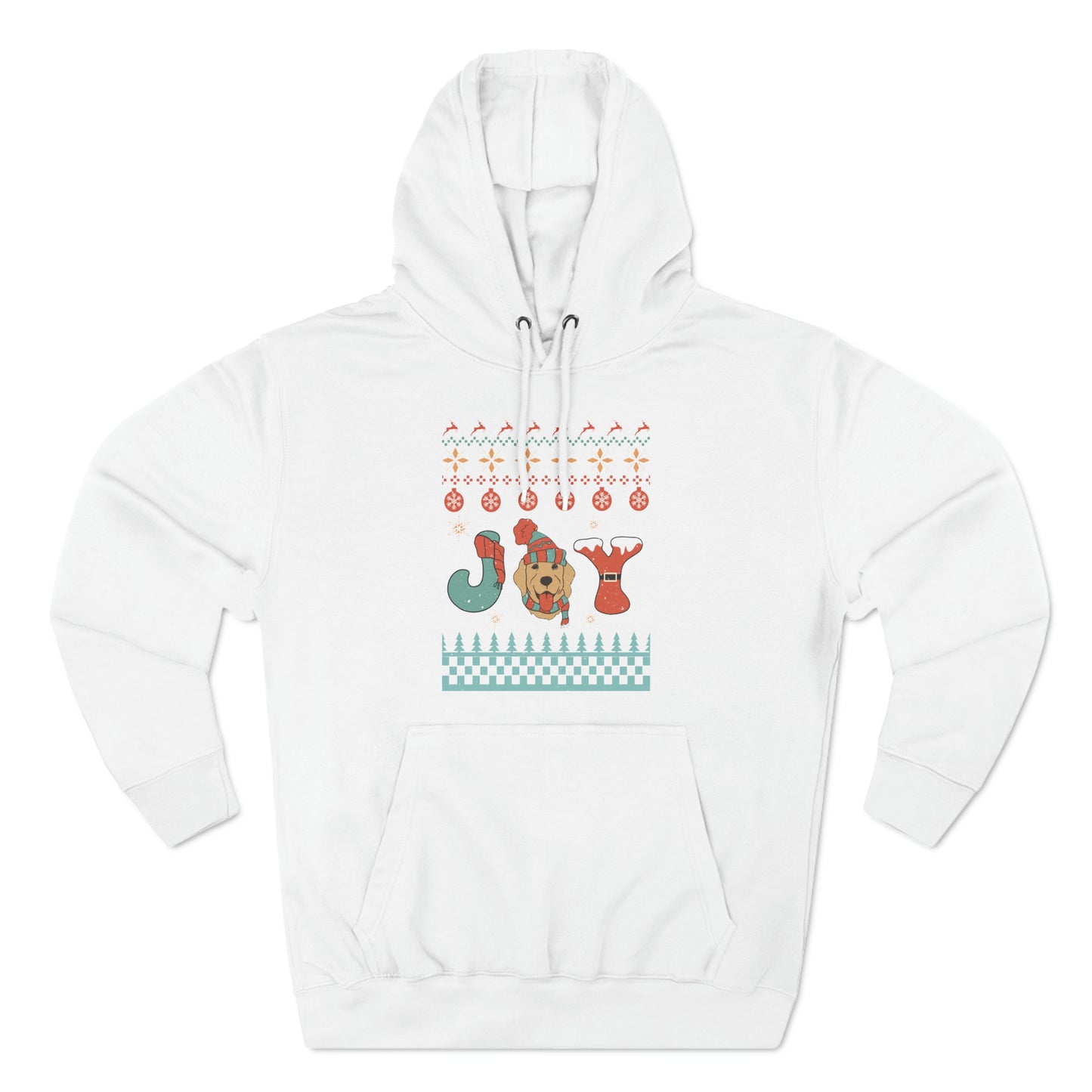 Joy Golden Retriever Dog Christmas Ugly Sweater Pullover Hoodie