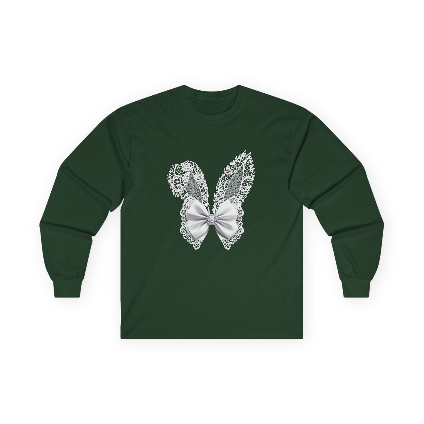 Lace Rabbit Ears Coquette Long Sleeve T-Shirt