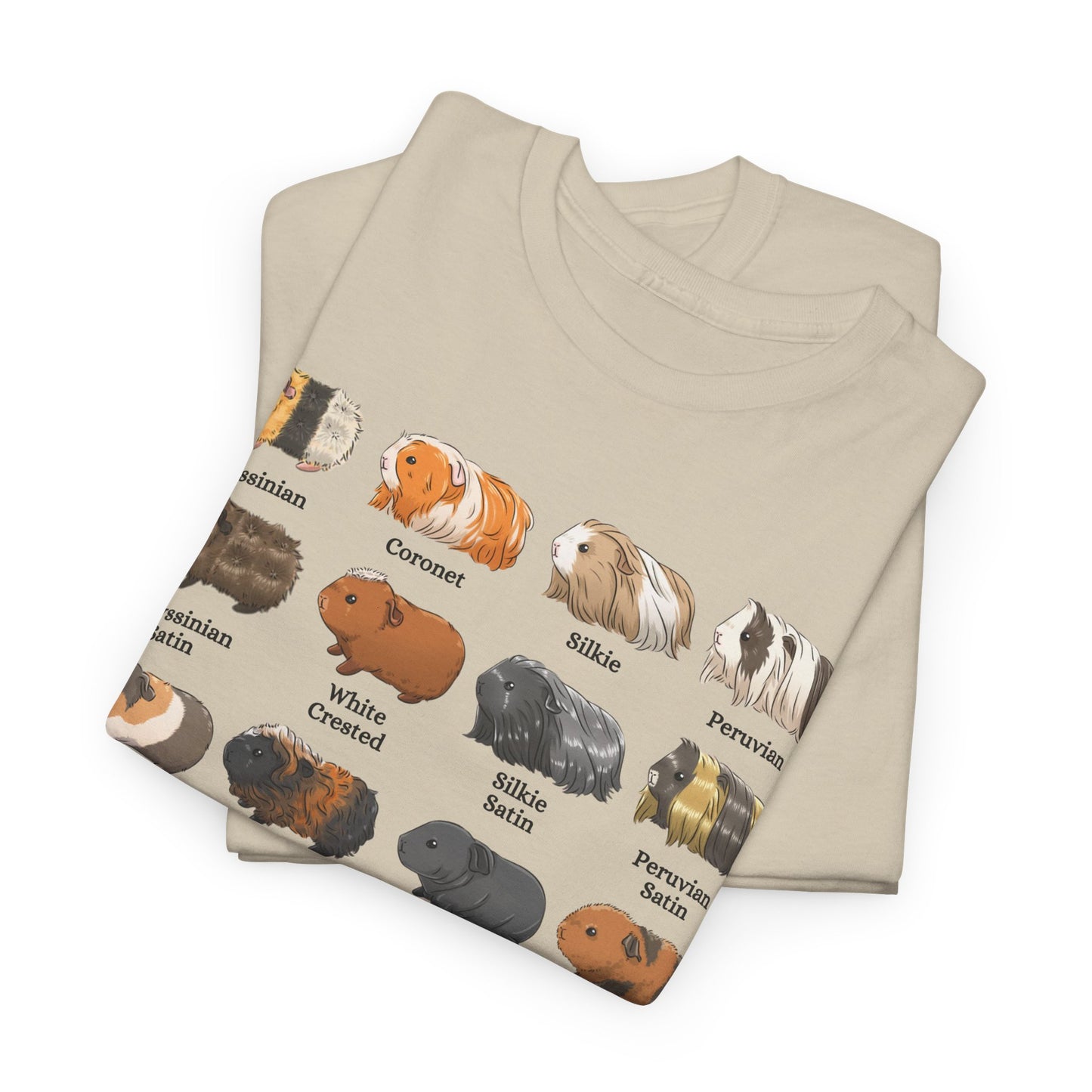 Guinea Pig Breed Chart Short Sleeve Tee
