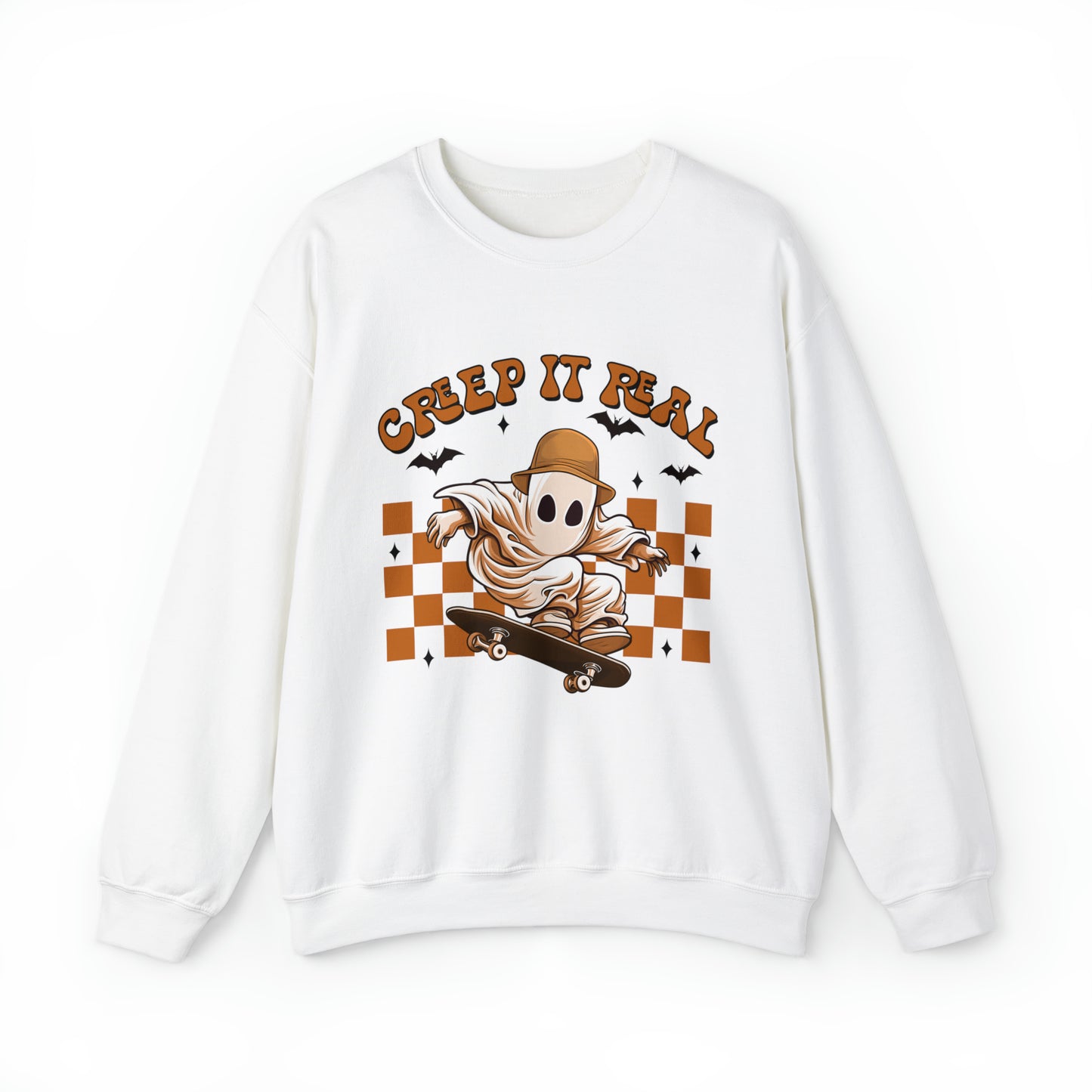 Creep It Real Ghost Halloween Sweatshirt