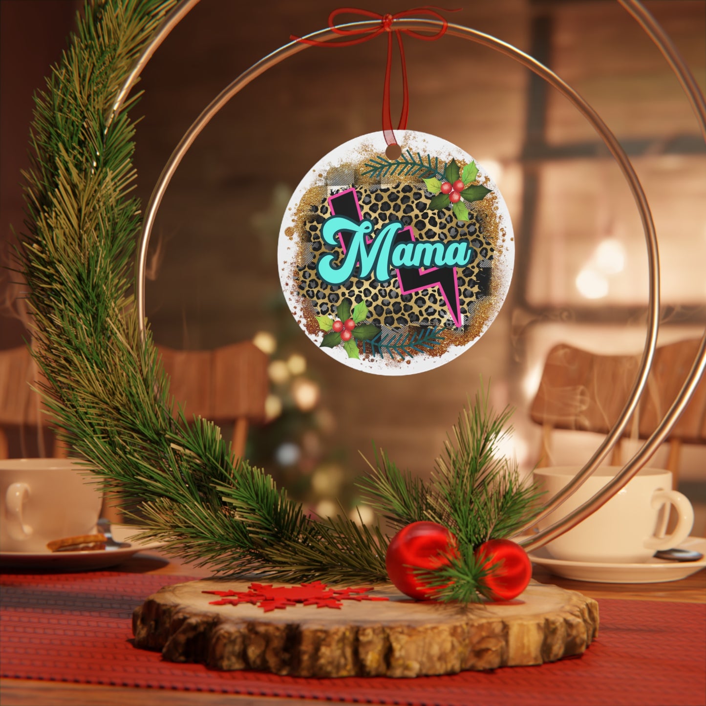 Super Mama Mom Ornament