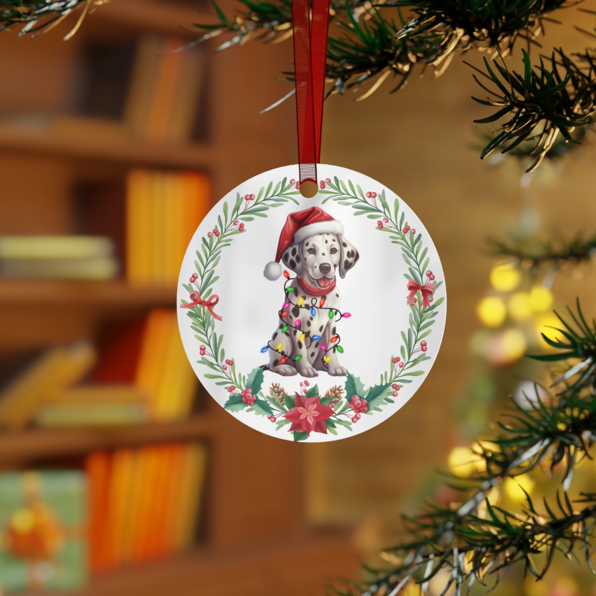 Dalmatian Dog in Lights Ornament
