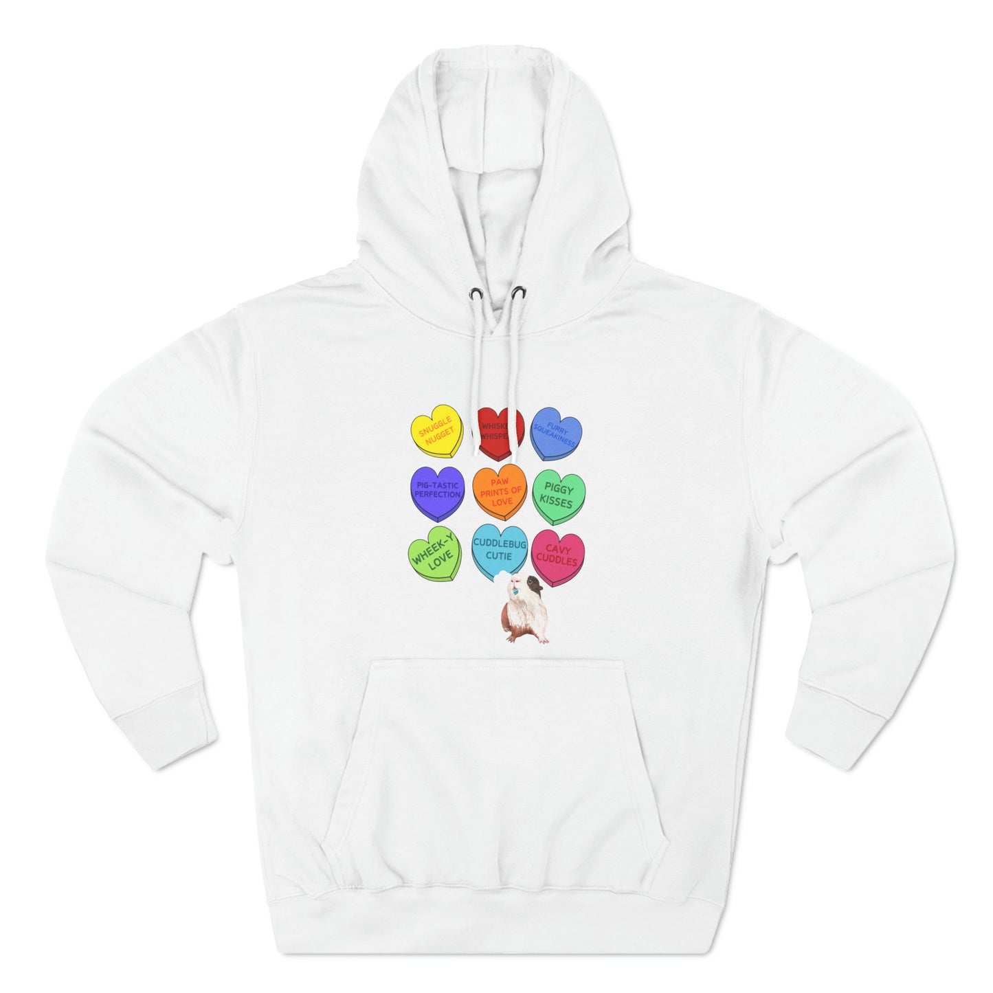 Guinea Pig Sweethearts Valentine Pullover Hoodie