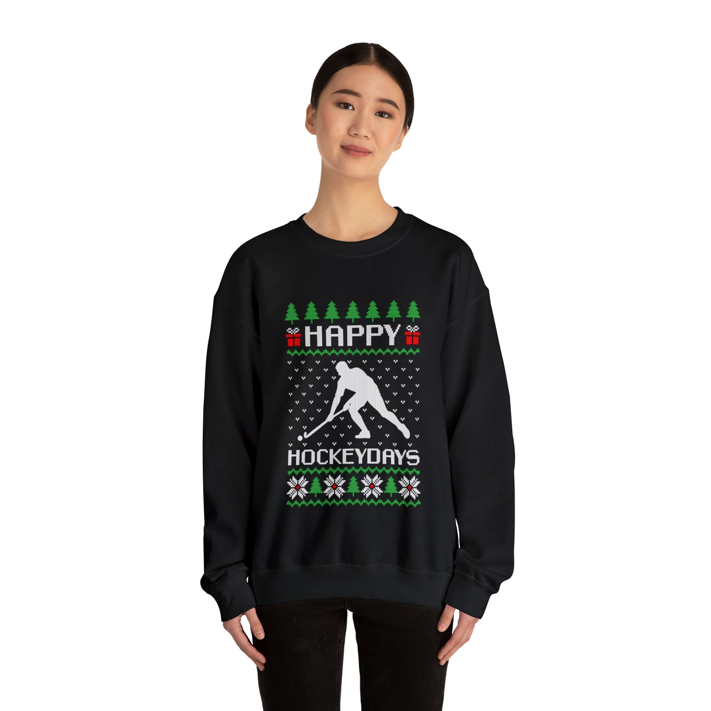 Happy Hockeydays Christmas Ugly Sweater Sweatshirt