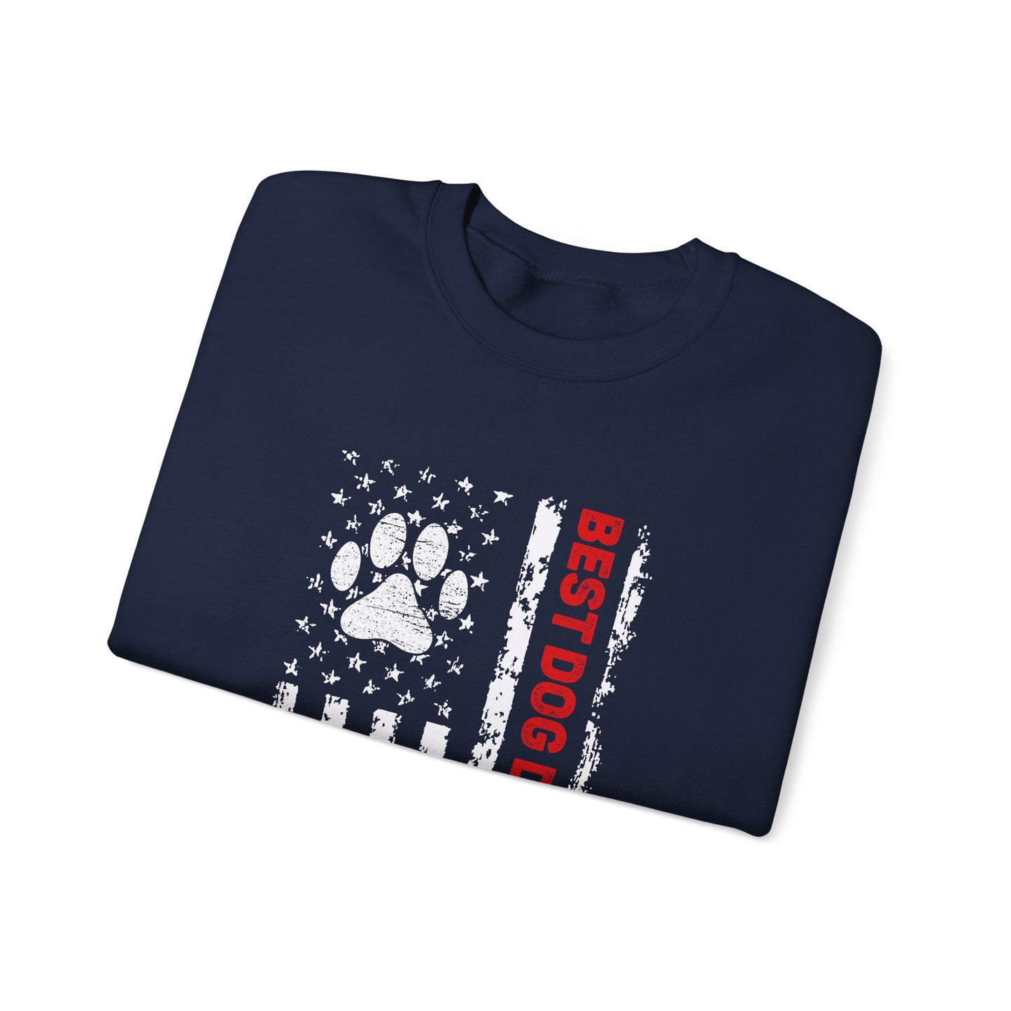 Best Dog Dad Ever Flag Sweatshirt