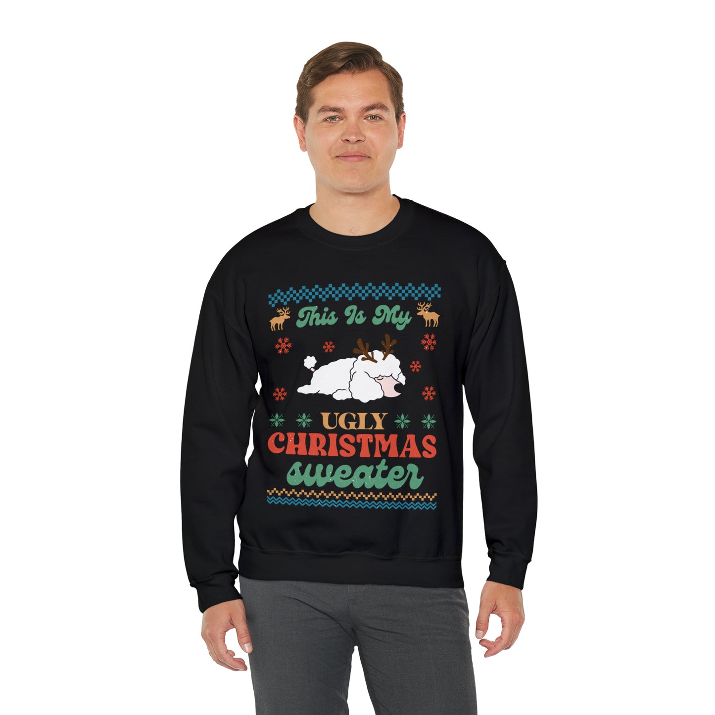 Miniature Poodle This is My Ugly Christmas Sweater Sweatshirt