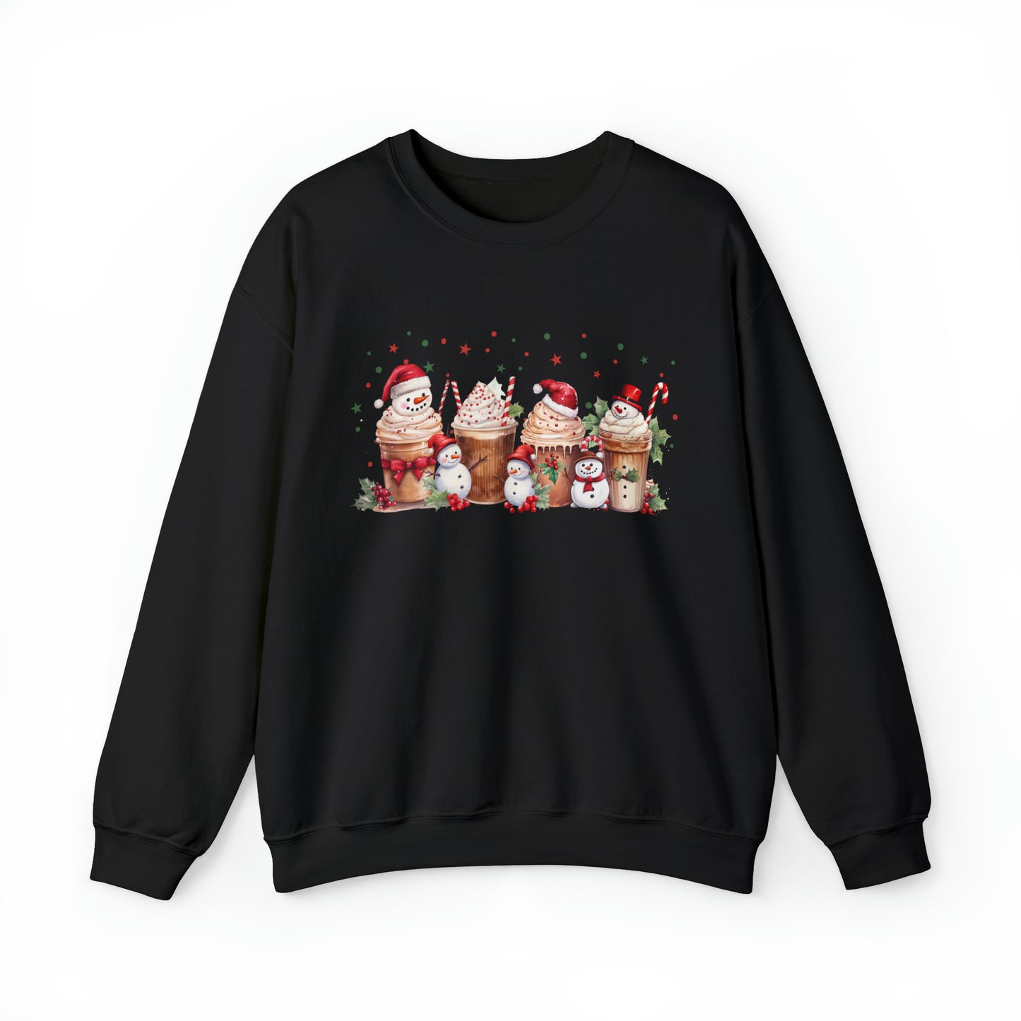Snowmen Coffee Latte Christmas Sweatshirt
