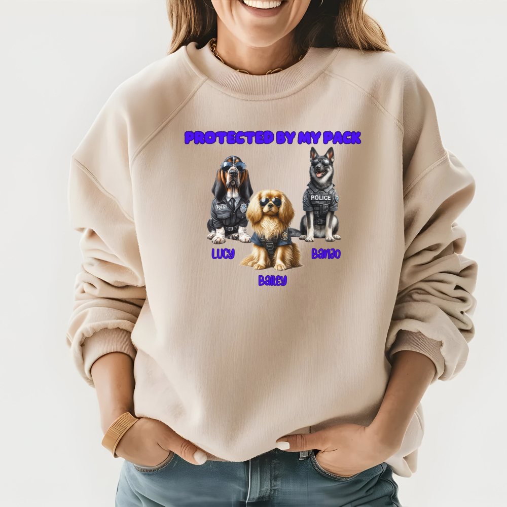 Custom Protected By My Pack Sweatshirt