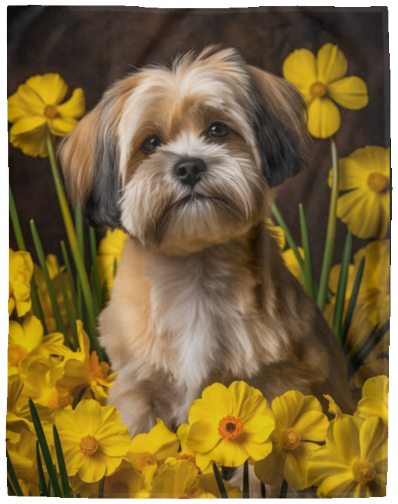 Lhasa Apso Plush Fleece Blanket