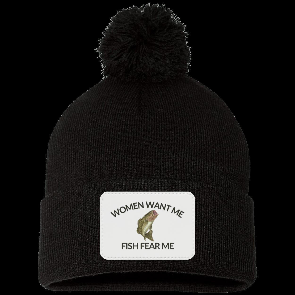 Women Want Me Fish Fear Me Fishing Beanie Knit Cap