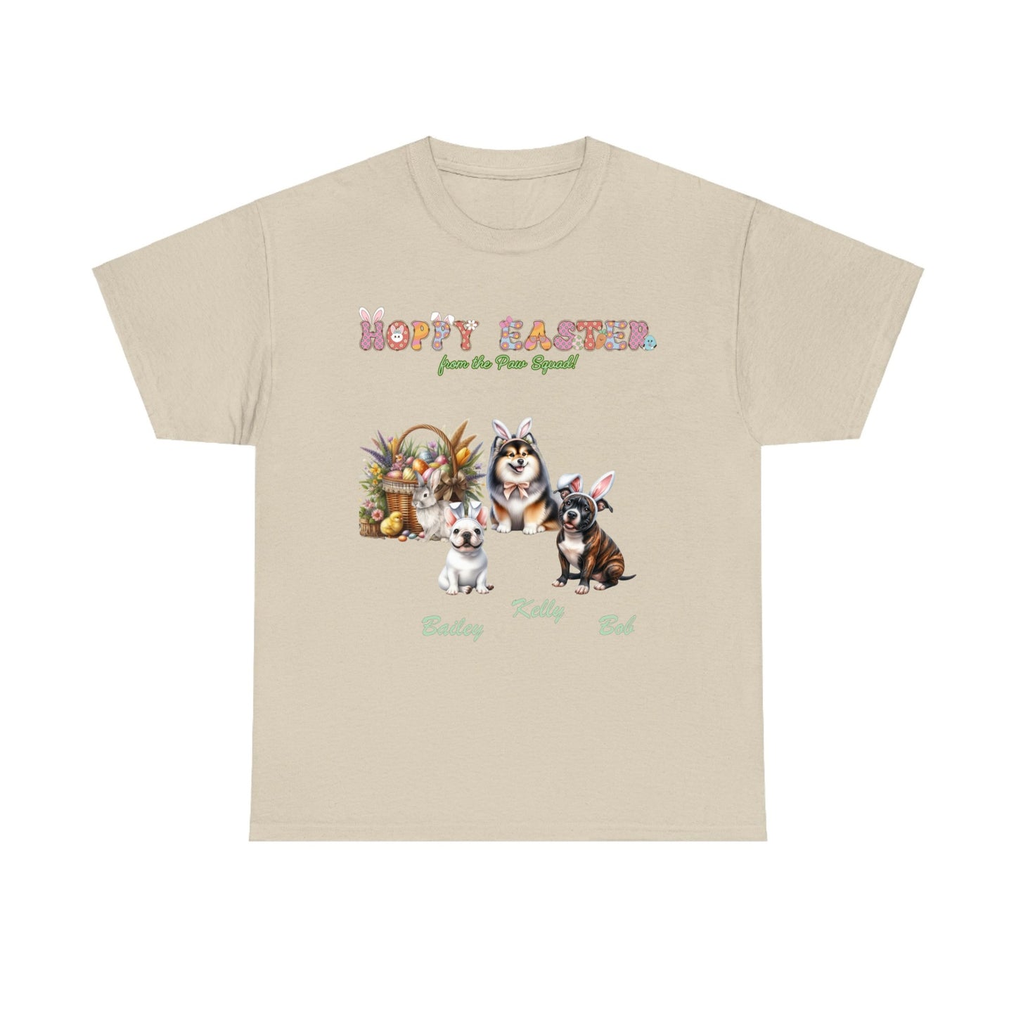 Custom Hoppy Easter Dogs Heavy Cotton Tee