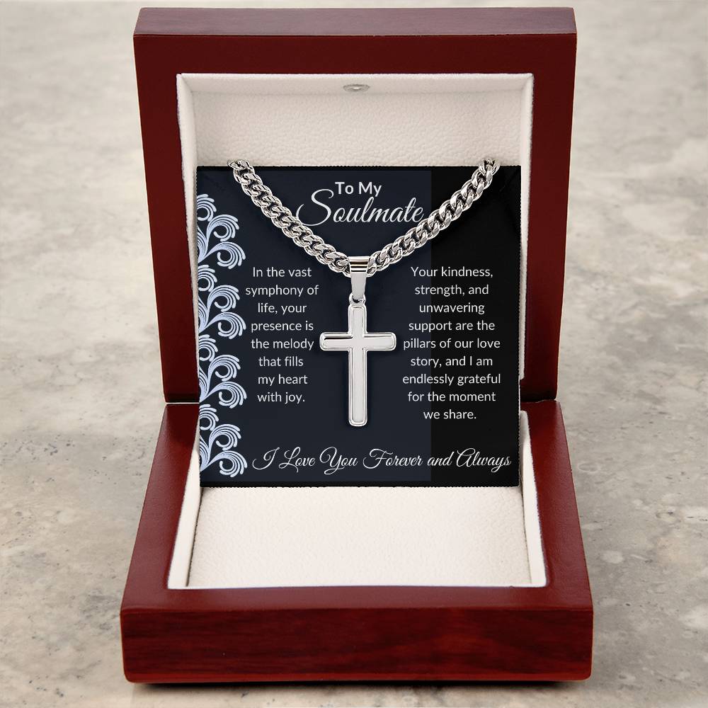 To My Soulmate | In The Vast Symphony of Life | Artisan Cross Chain