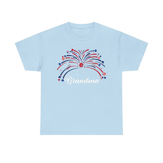 Personalized 4th of July Fireworks Short Sleeve Shirt