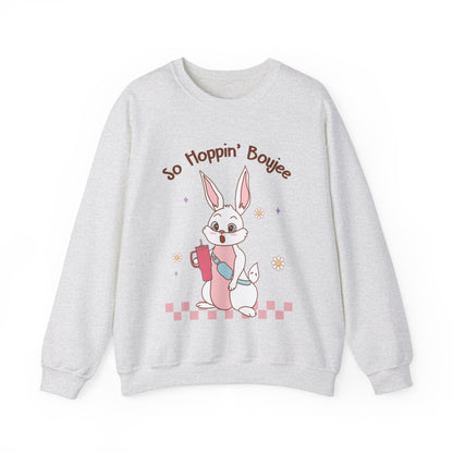 So Hoppin' Boujie Rabbit Easter Pocket Sweatshirt