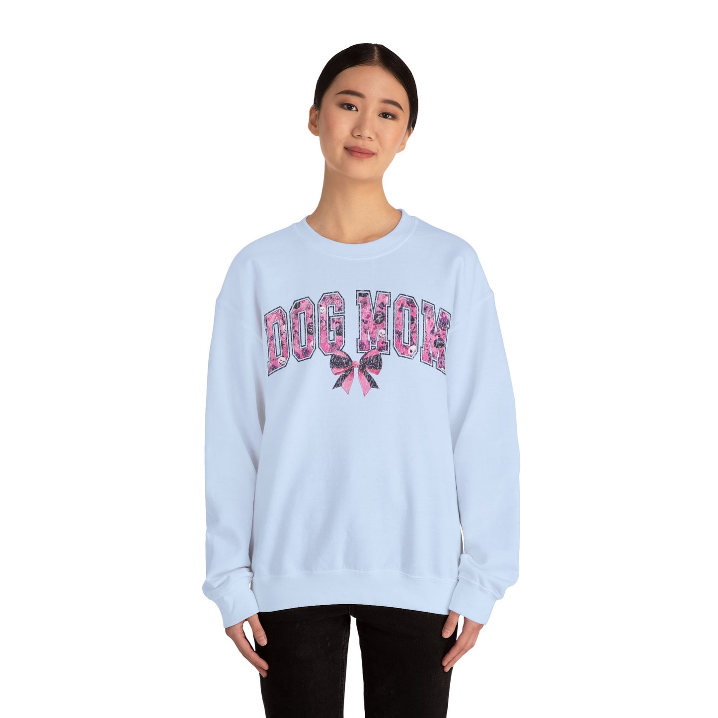 Halloween Pink Dog Mom Sweatshirt