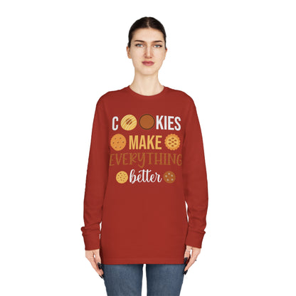 Cookies Make Everything Better Christmas Long Sleeve Tee