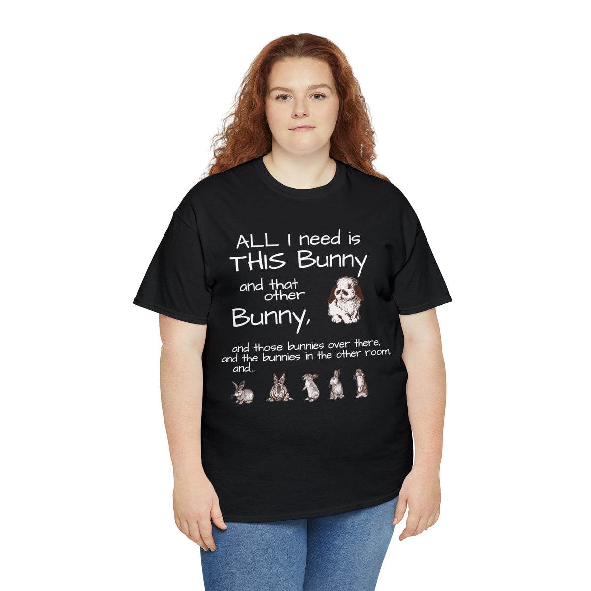All The Bunnies Rabbit lover Unisex Heavy Cotton Tee