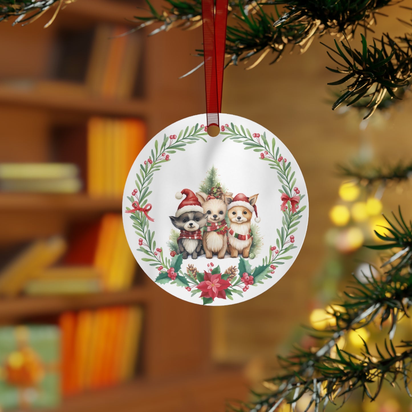 3 Puppies Ornament