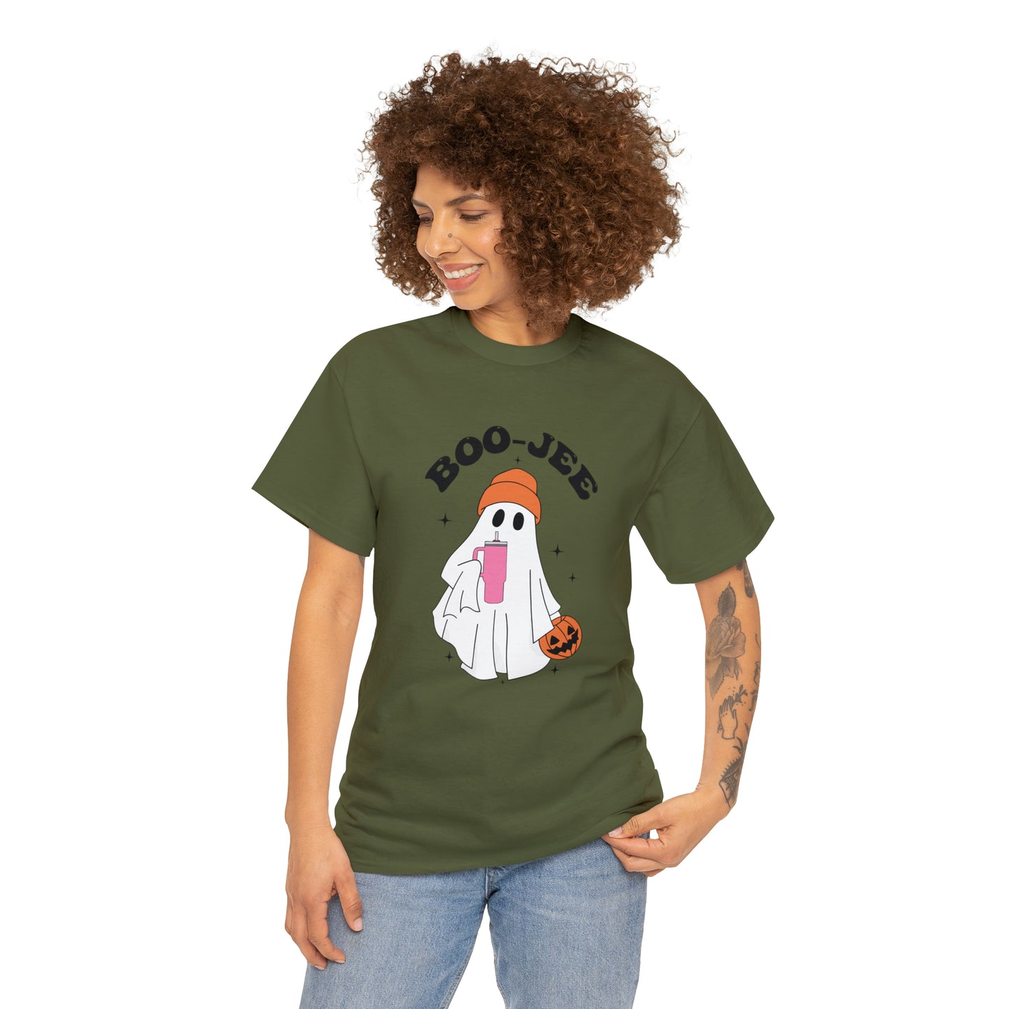 Boo Jee Ghost Halloween Short Sleeve Tee