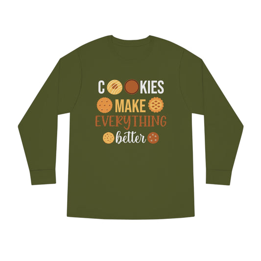 Cookies Make Everything Better Christmas Long Sleeve Tee