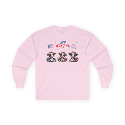 4th of July Cows in Tutus Long Sleeve T-Shirt