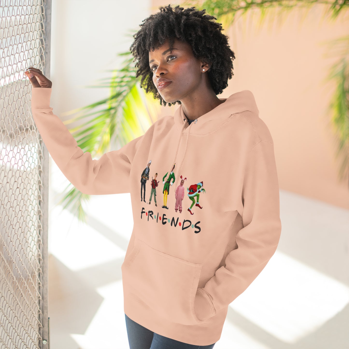 Friends Characters Christmas Pullover Hoodie