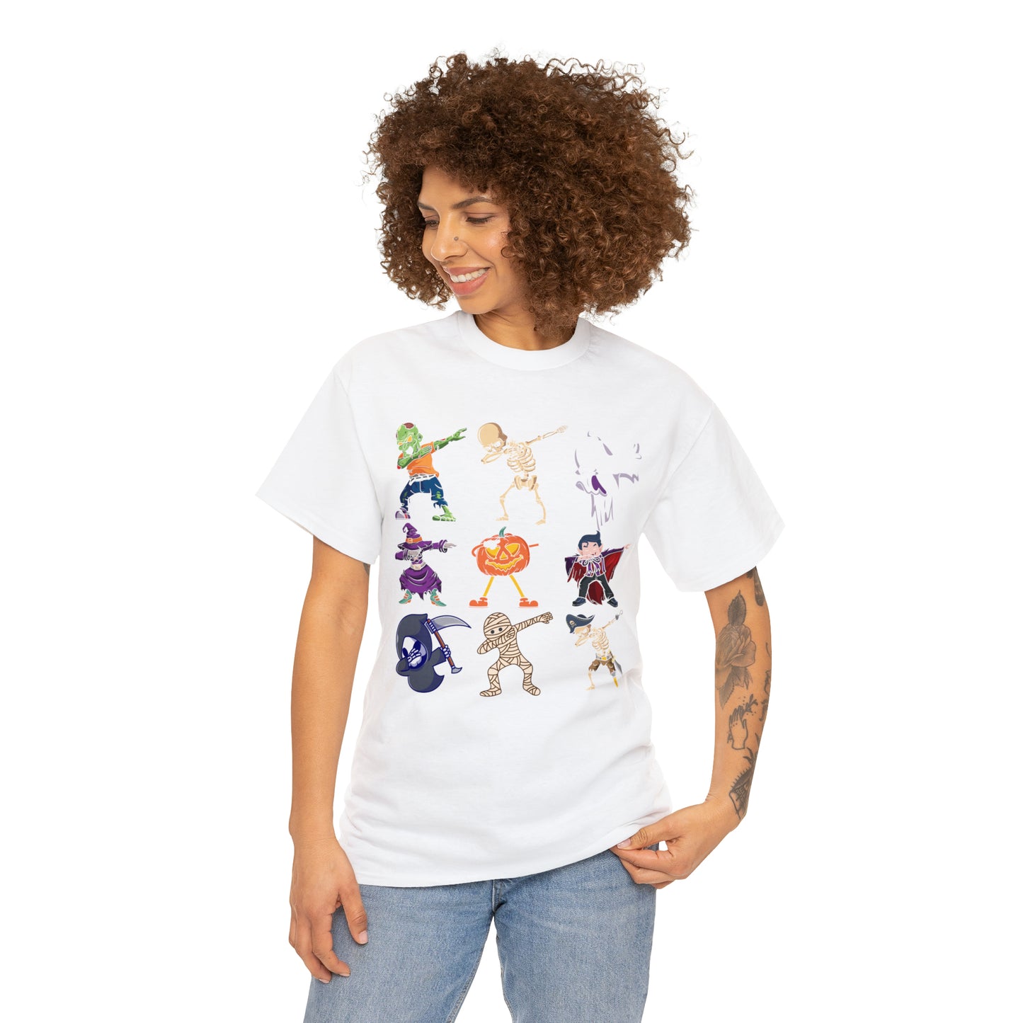 Dabbing Monsters Halloween Short Sleeve Tee