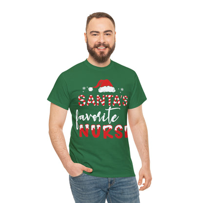 Santa's favorite Nurse Short Sleeve Tee