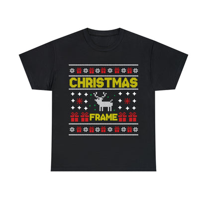 Christmas Frame Ugly Sweater Short Sleeve Tee