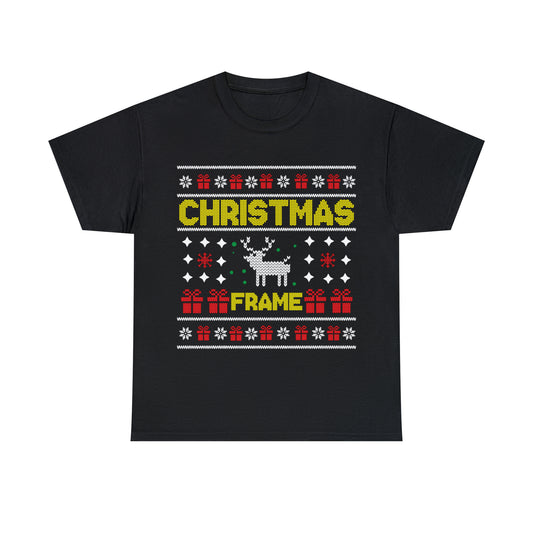 Christmas Frame Ugly Sweater Short Sleeve Tee