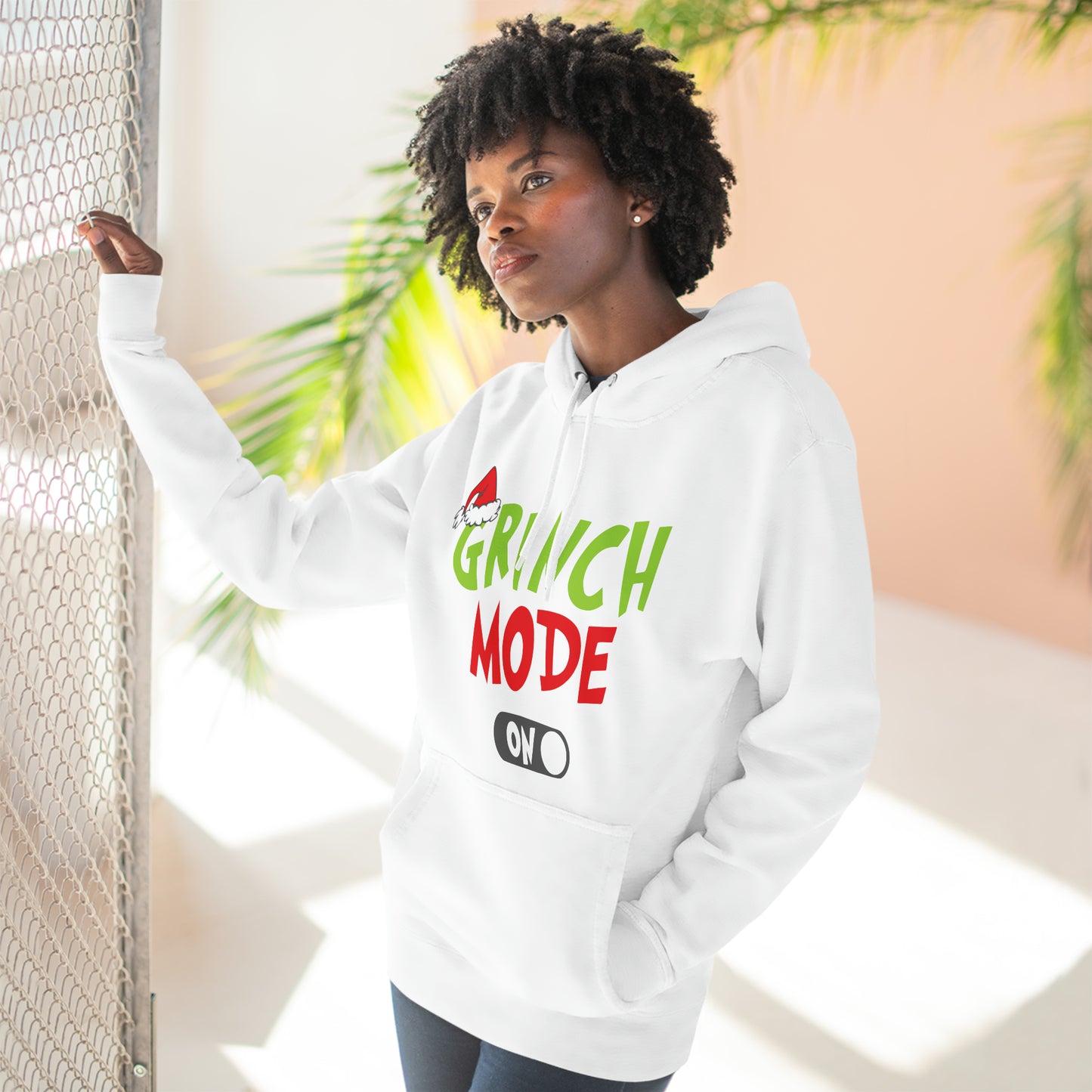 Grinch Mode On Christmas Pullover Hoodie