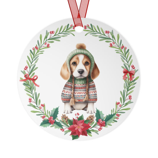 Beagle in Sweater Ornament