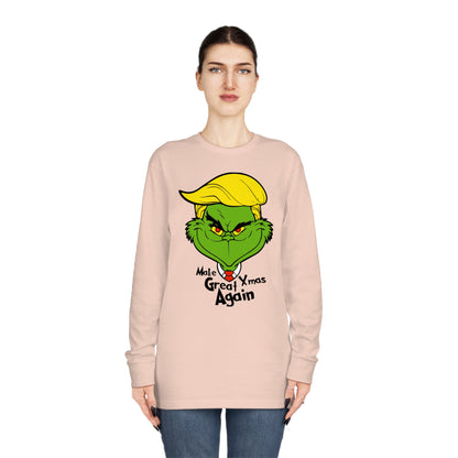 Make Xmas Great Again Grinch Christmas Long Sleeve T-Shirt