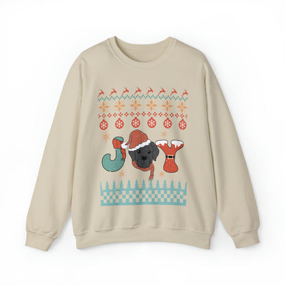 Joy Labrador Dog Christmas Ugly Sweater Sweatshirt