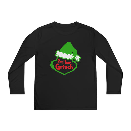 Brother Grinch Christmas Youth Long Sleeve Tee